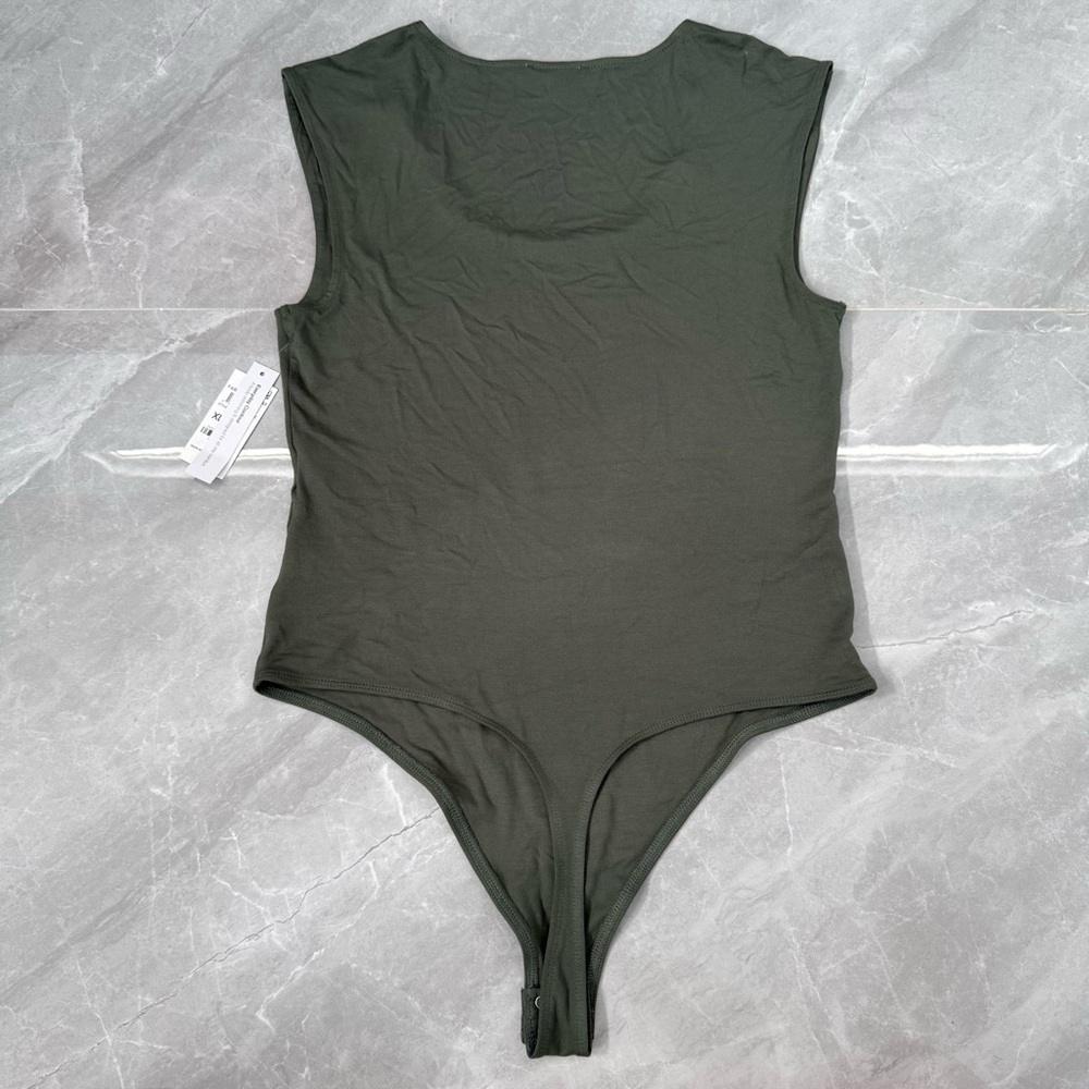 Women’s Bar III Bodycon Scoop Neck Sleeveless Jersey Bodysuit XL - Picture 10 of 16